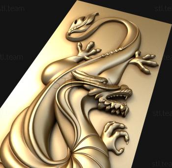 3D model Dragon panel (STL)